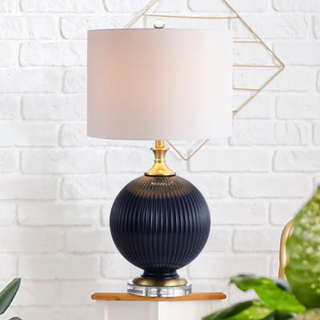 Lucette 26.5" Glass/Crystal LED Table Lamp - JONATHAN Y
